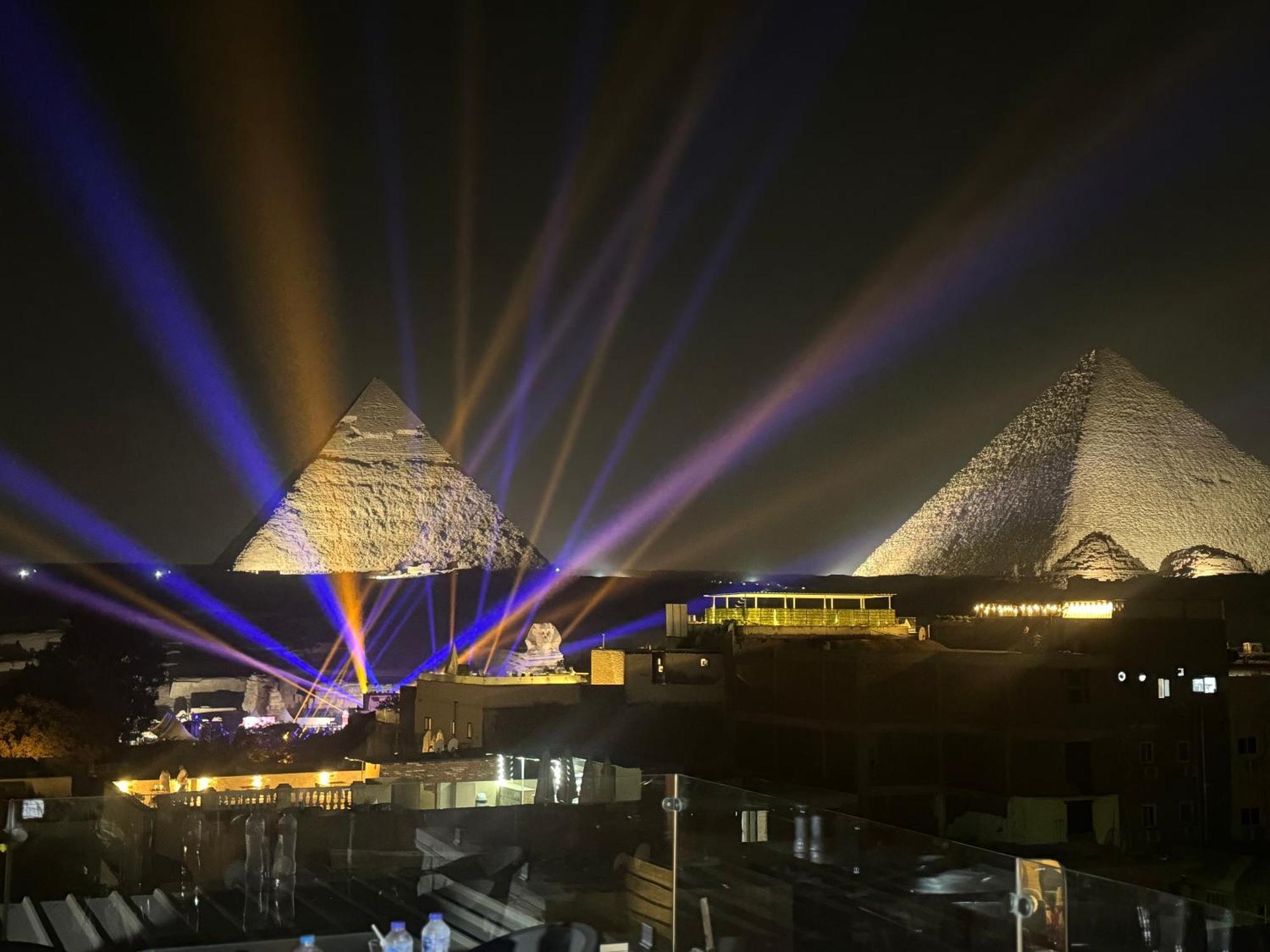 Pyramids And Sphinx Hotel Kafret el-Gabal Buitenkant foto